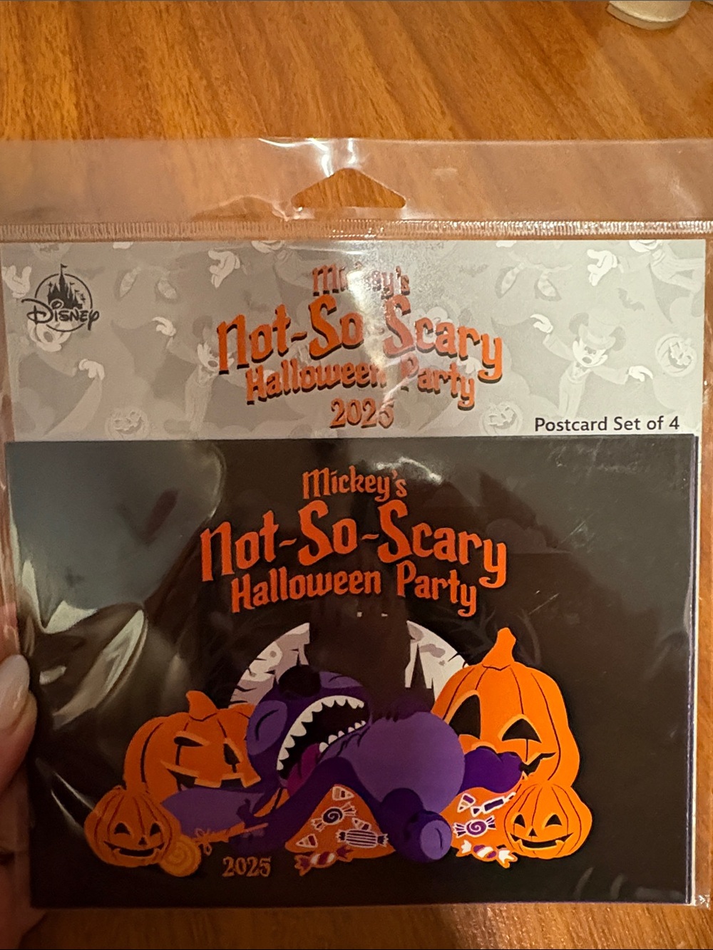 Disney Not-So-Scary Halloween Party 2025 Postcard Set - 4